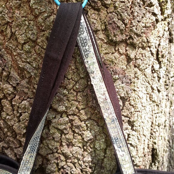 VS silver sequin glam bag removable pompons - Picture 3 of 8